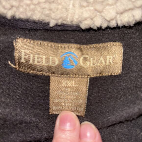 Field Gear Men's XXL Full Zip Brown Hooded Fleece Lined Outdoor Sweatshirt - Picture 6 of 8